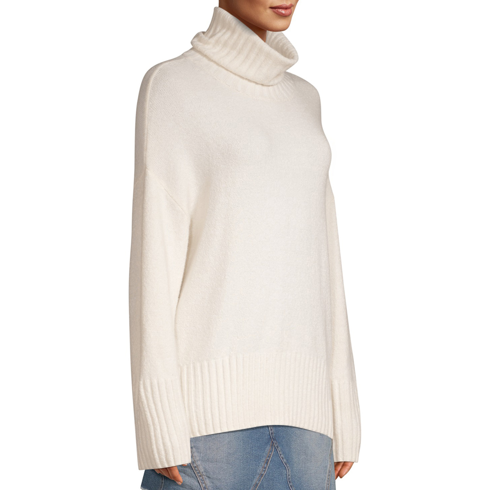 Slouchy Turtleneck Sweater Women's - Imagem 4