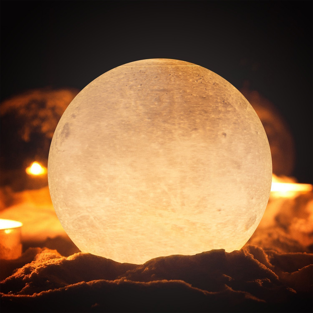 Extra Large Inch Touch Control Moon Lamp - Imagem 2